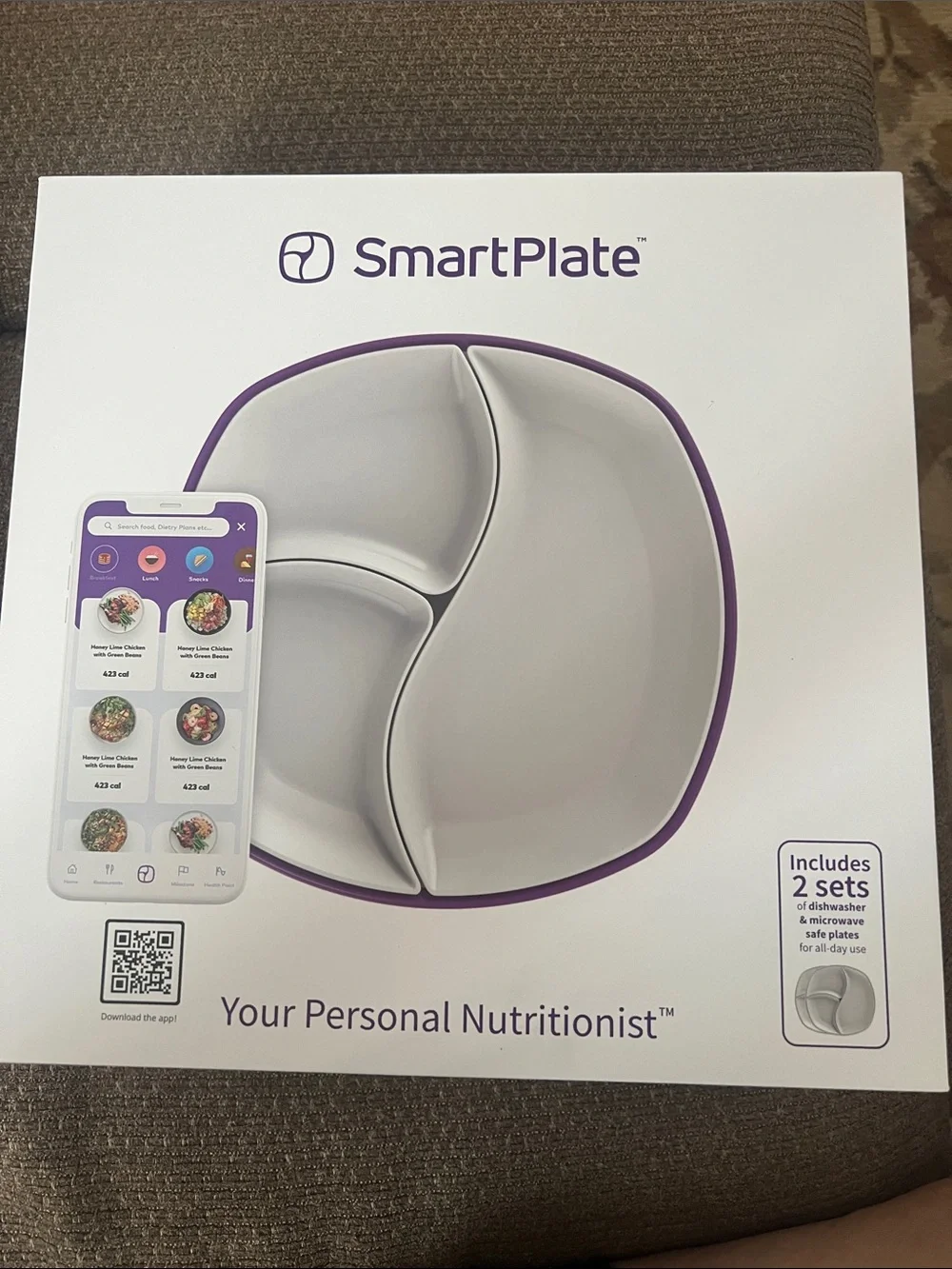 SMartplate your personal nutritionist Plate 2 sets
